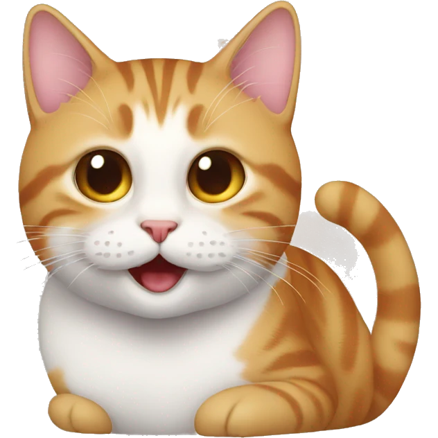 Laugh but cat On the heart emoji