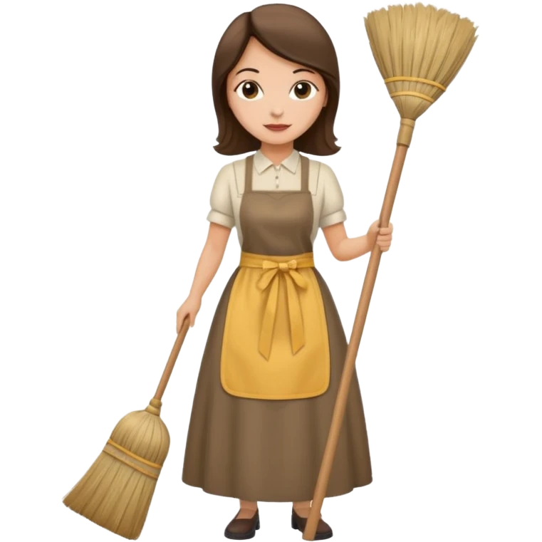 señora barriendo emoji