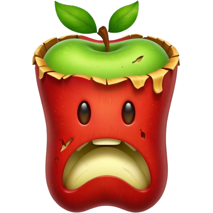 Apple core emoji