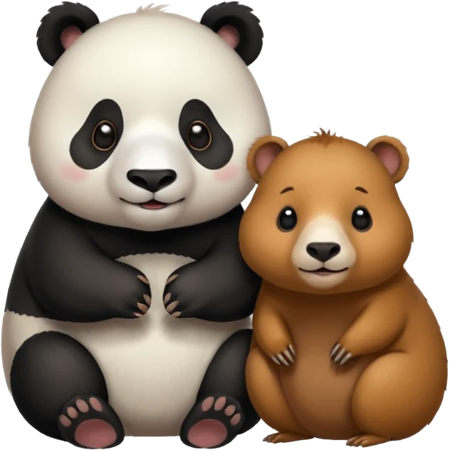 panda with capybara emoji
