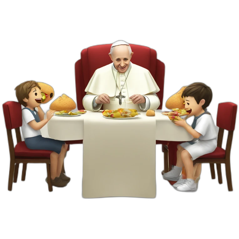 The pope eating children (pg-13, family friendly) emoji