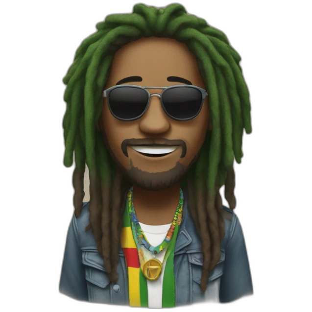 Un rasta a un concert emoji