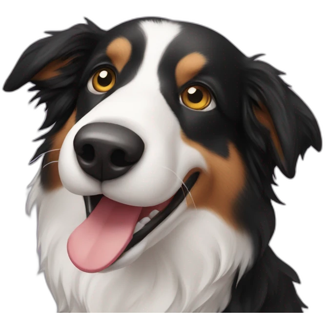 Border collie cafe emoji