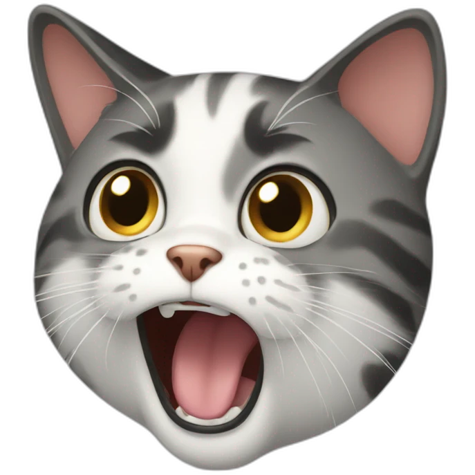 Shocked cat emoji