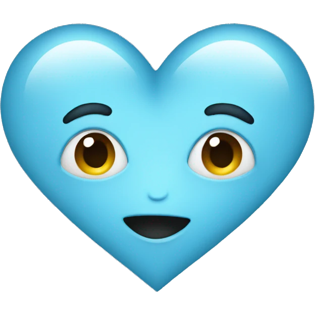 Light blue heart emoji