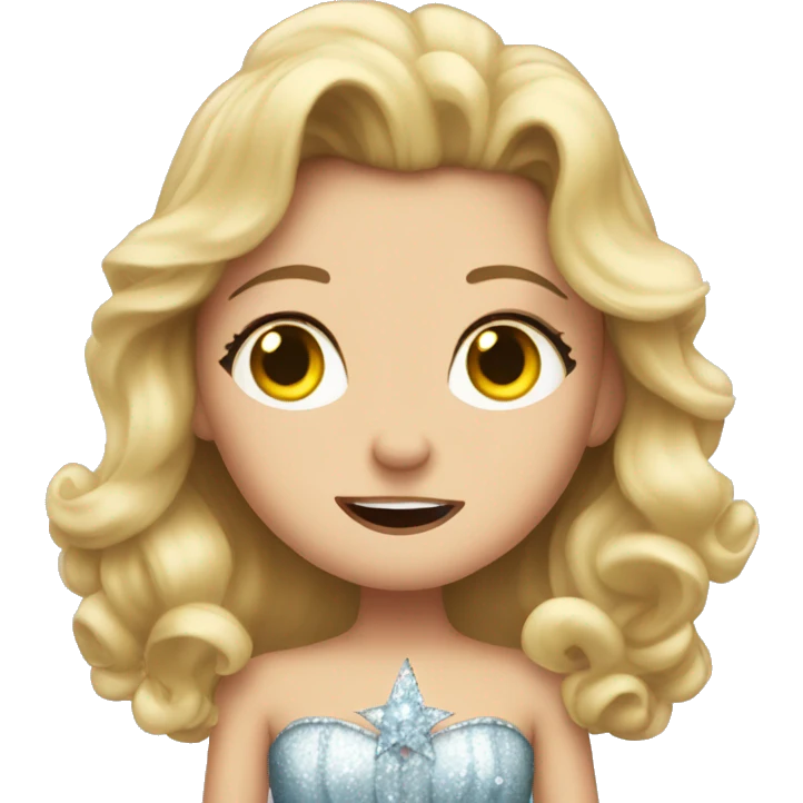 Glinda from Wicked movie crying  emoji
