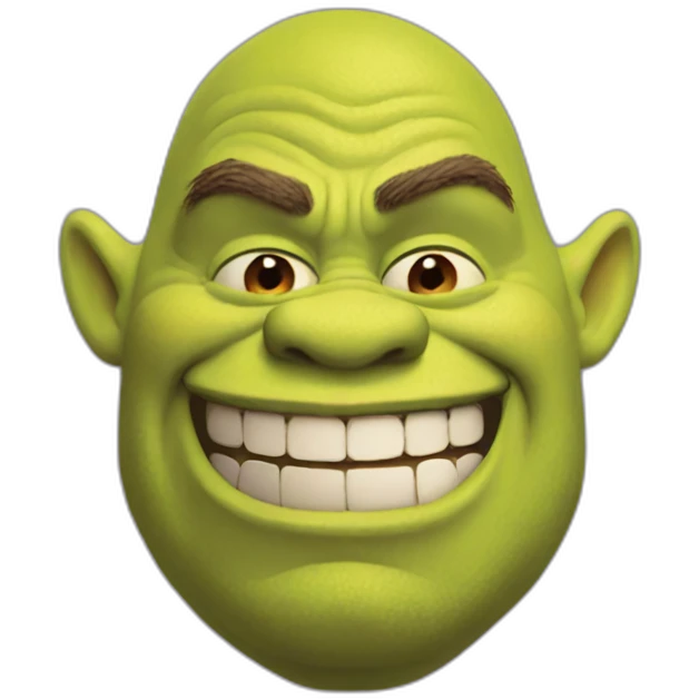 Shrek-grimace emoji