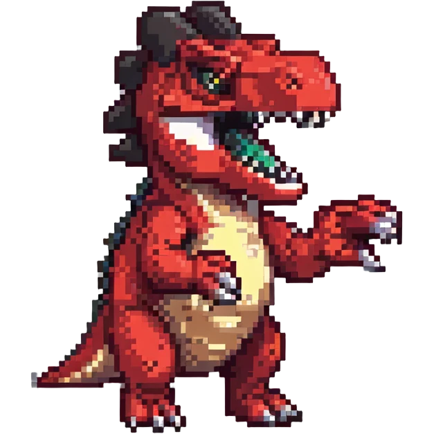 devil dinosaur emoji