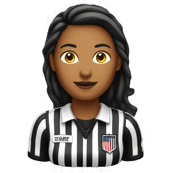 female basketball referee white emoji