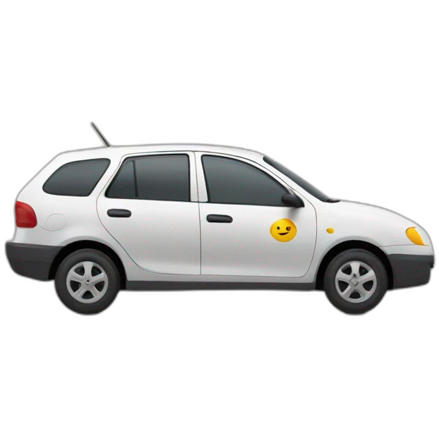 voiture de la poste avec fléche vers a gauche emoji