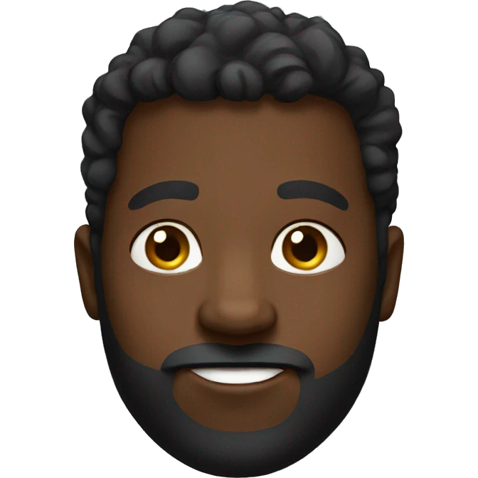 black guy short bear emoji