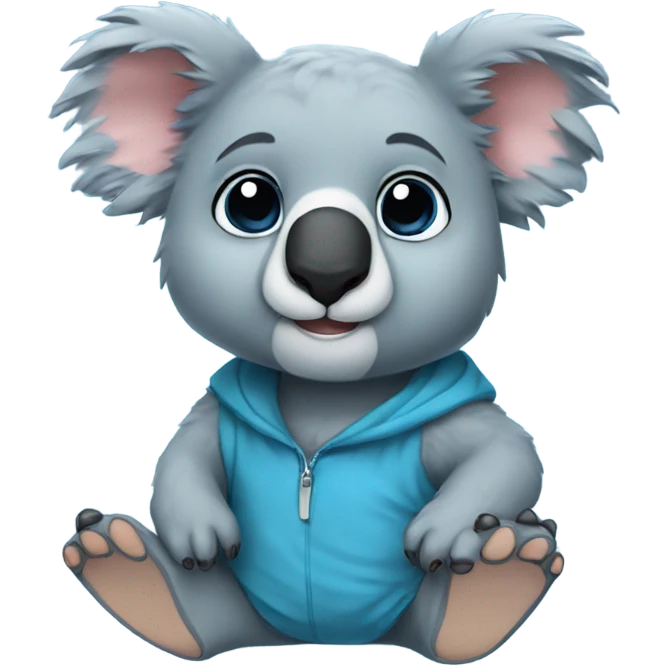 Bf blue koala emoji