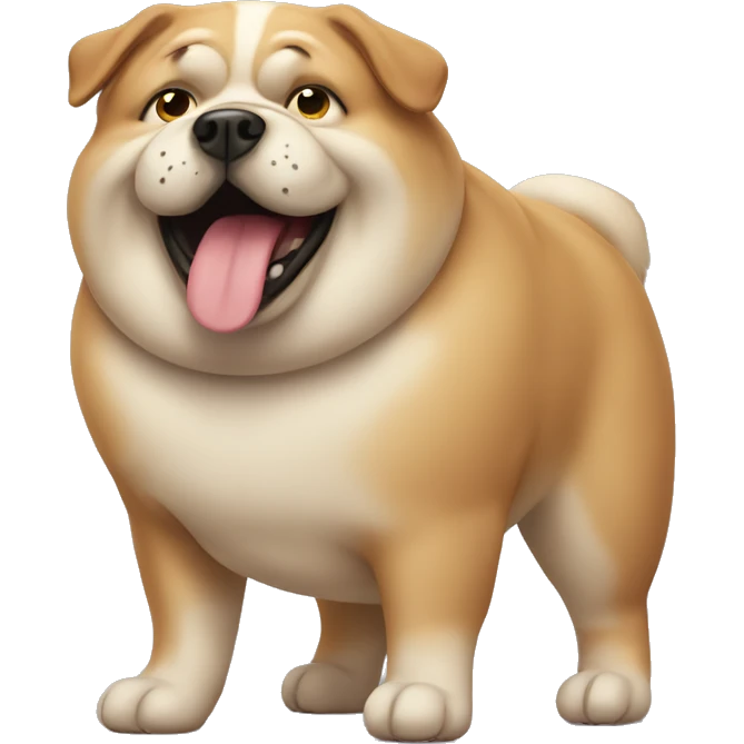 Fat dog emoji