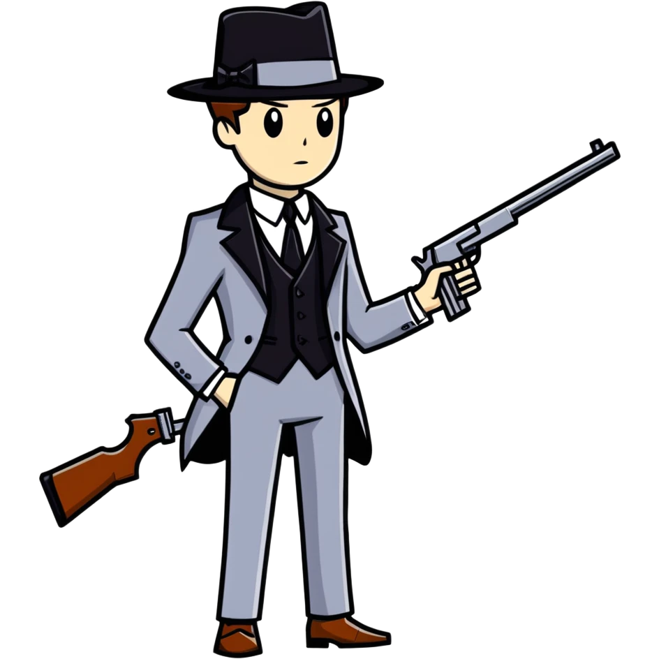 Dandy as a gangster emoji