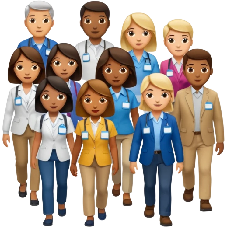 create an emoji to represent foot traffic (at a tradeshow) emoji