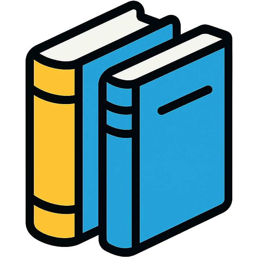 gold and black outlined icon for Books emoji