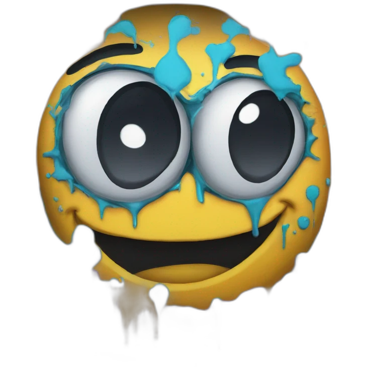 Graffiti que diga hola emoji
