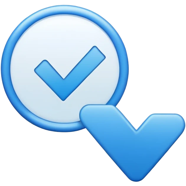 Make a emoji same as the blue tick button given by facebook to accounts of verified users also known as verified blue tick button. Make same as it. emoji