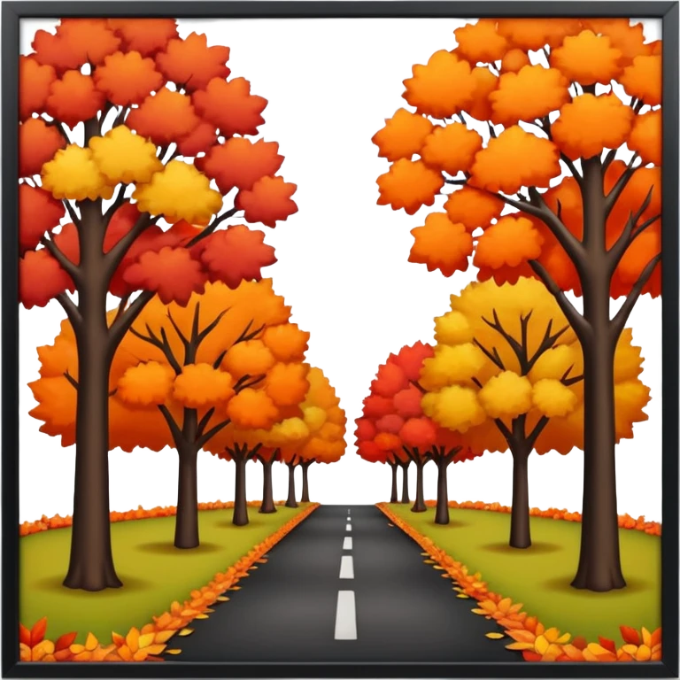 park in autumn emoji
