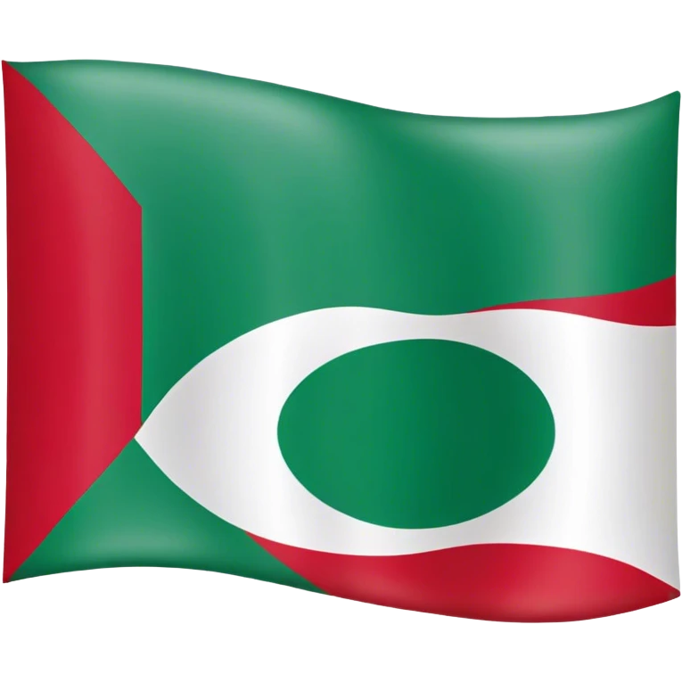 Tchétchénie trapeau  Vert blanc rouge  emoji