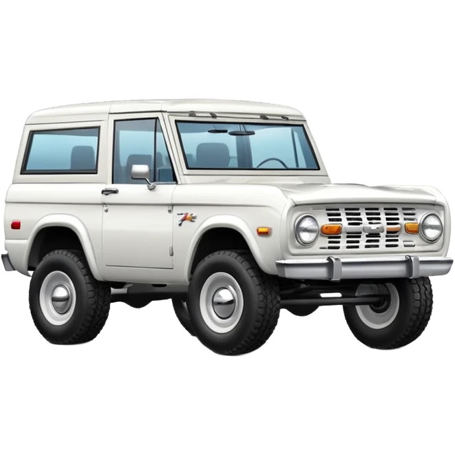 White bronco emoji