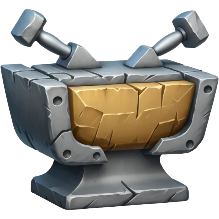 stone anvil emoji