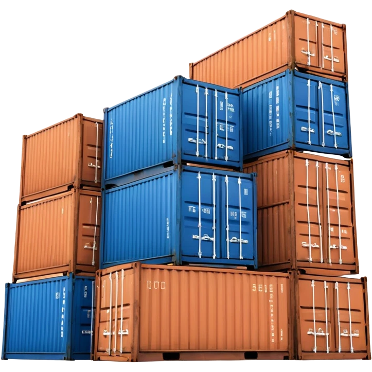seaport with containers emoji