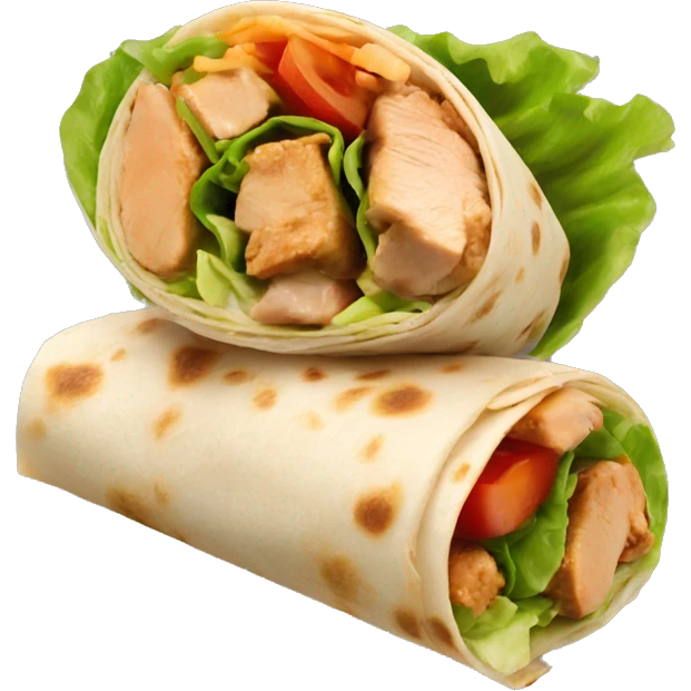 Chicken wrap  emoji