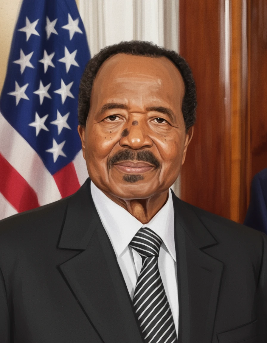 Пол Бийя в слегка рисованном, но при этом объемном стиле emoji