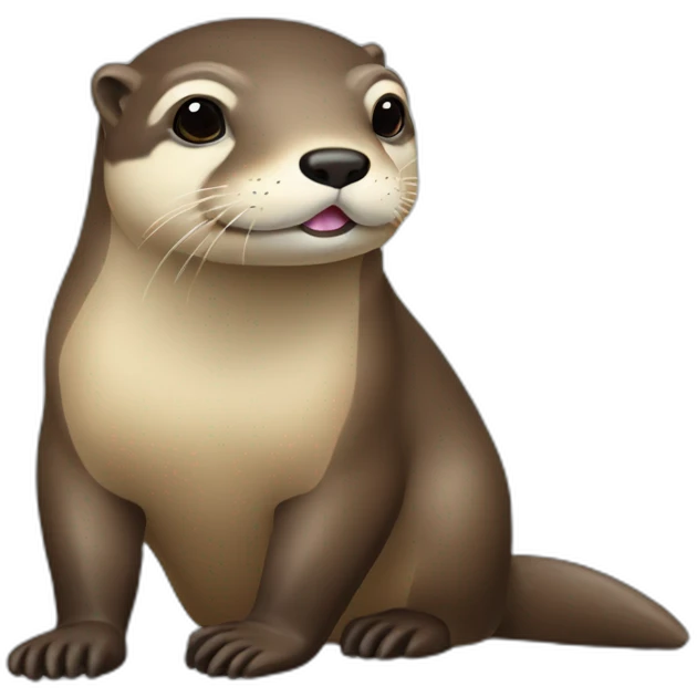 Loutre sur chameau emoji