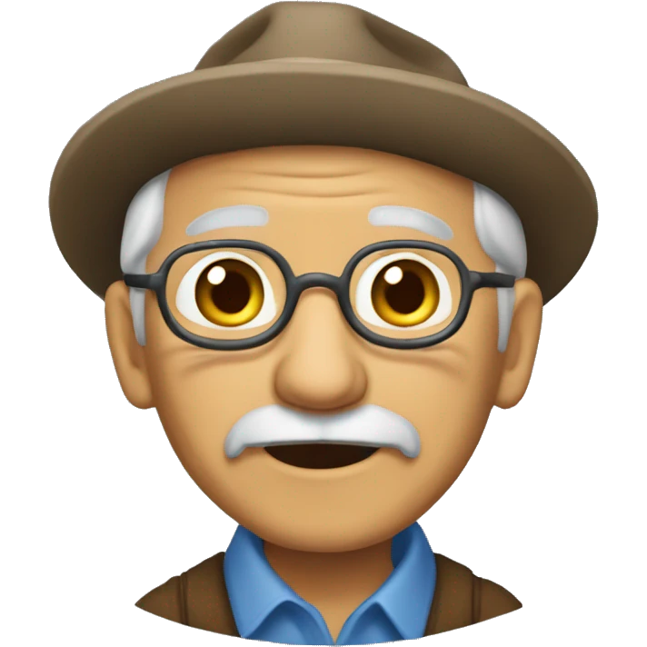 un abuelo granjero  emoji