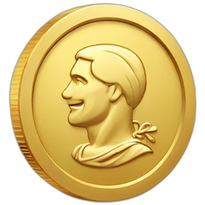 Gold coin emoji