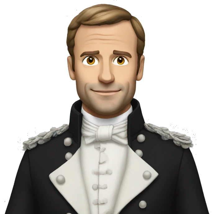 macron en robe emoji