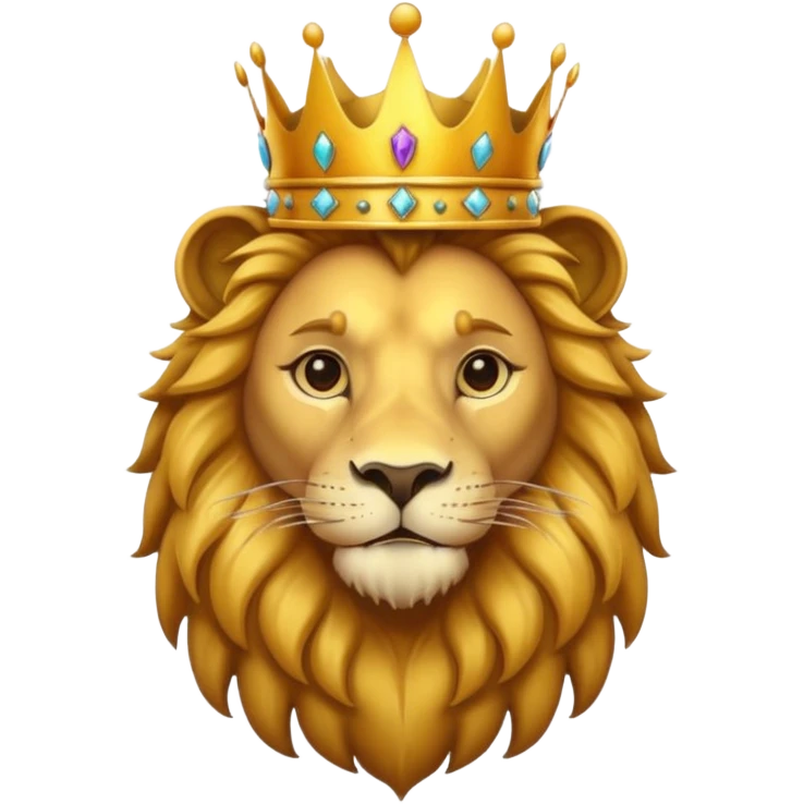 lion king with crown emoji