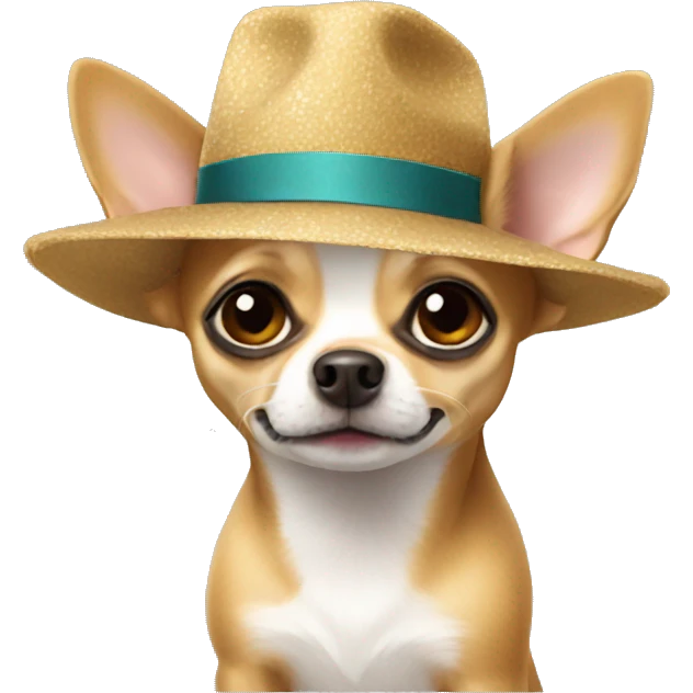 Chihuahua with hat  emoji