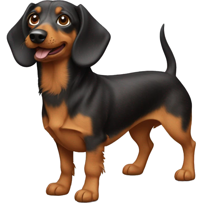 Shaggy weiner dog emoji