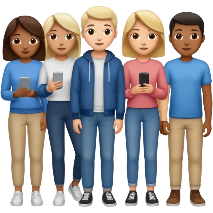 team wearing casual clothes emoji