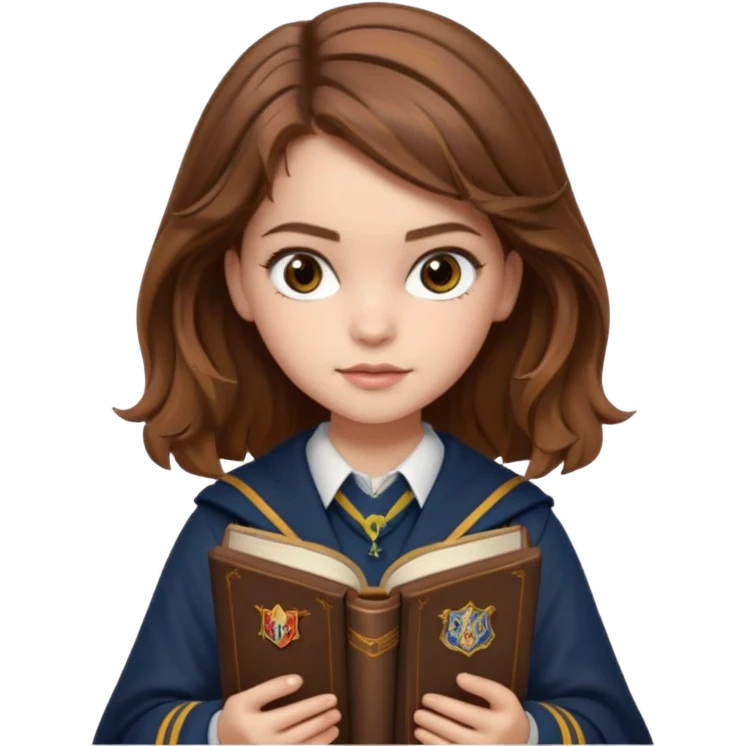 Barbara palvin as Hermione granger reading emoji