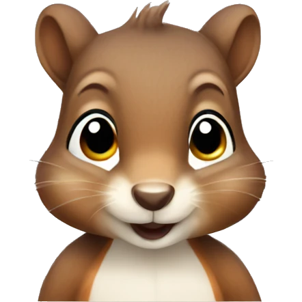Cute squirrel  emoji