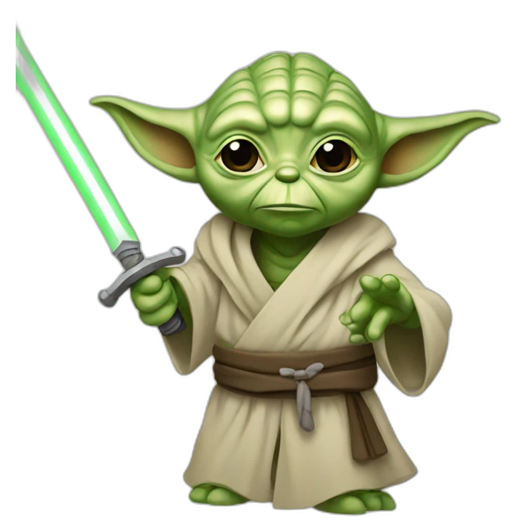 yoda with sword emoji