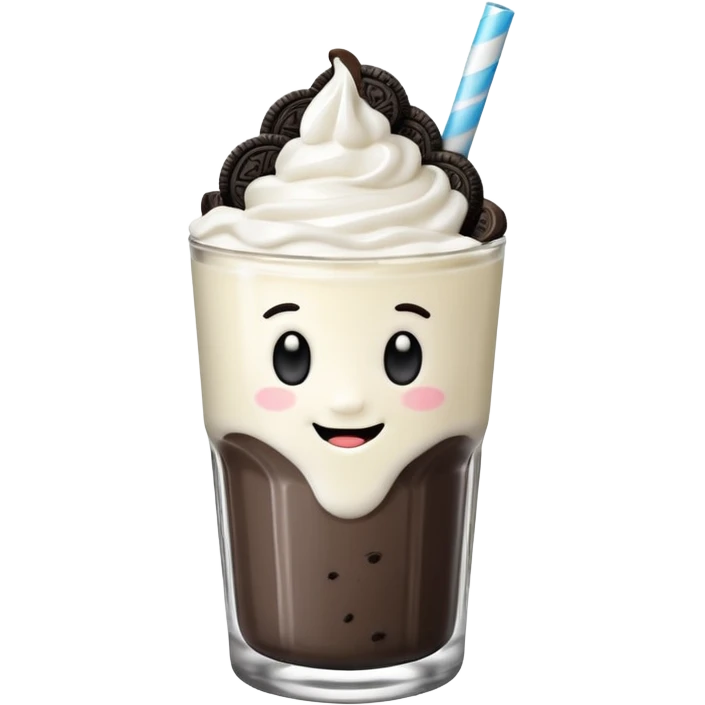 Oreo white Smoothie emoji