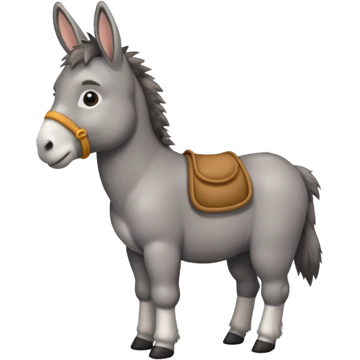Cute donkey emoji