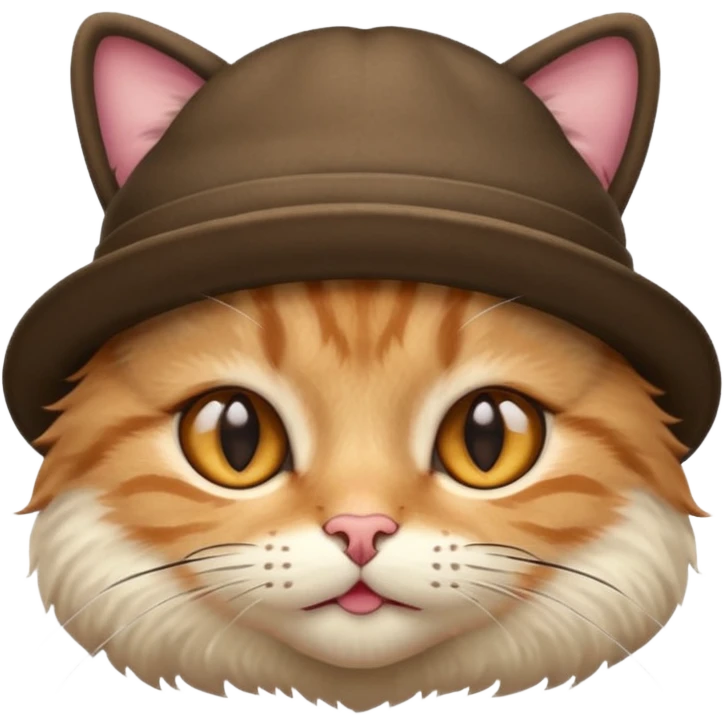 cat face wearing a hat emoji