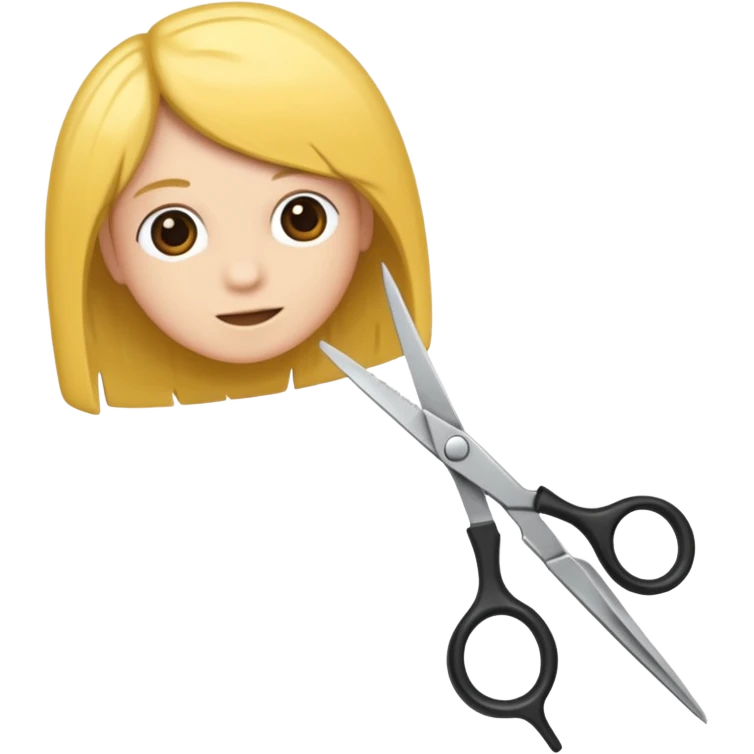  hairdressing scissors emoji