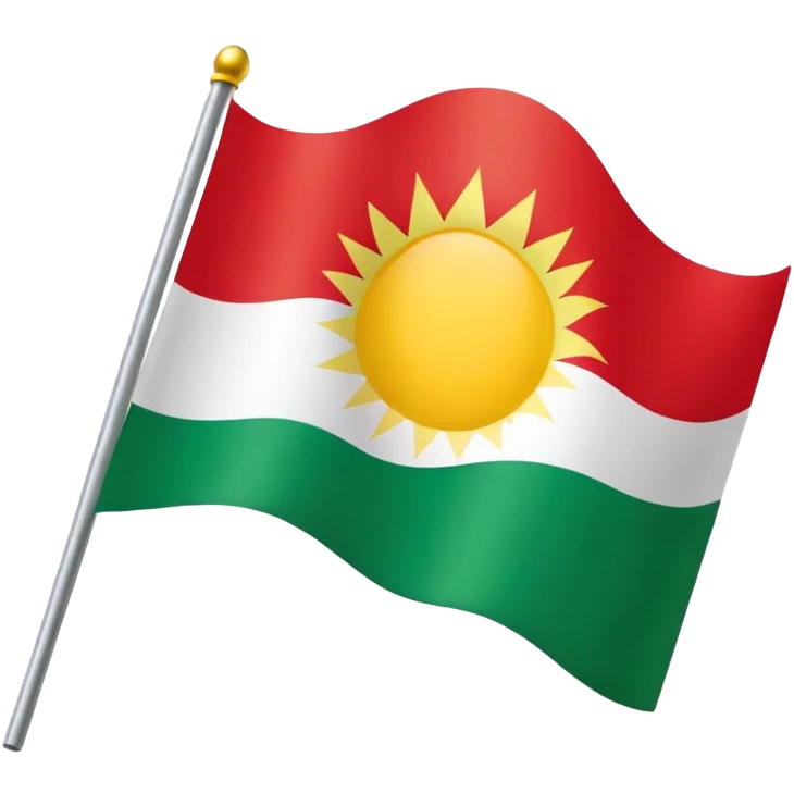 Kurdistanflagge emoji