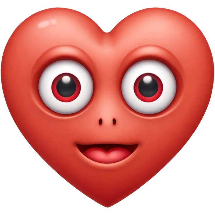 a heart with googly eyes emoji