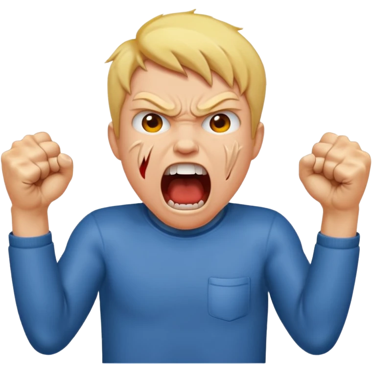 SCREAMING IN RAGE emoji