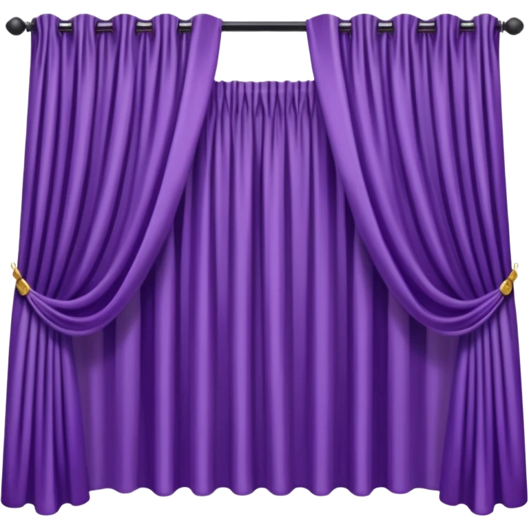 purple curtains open modern emoji