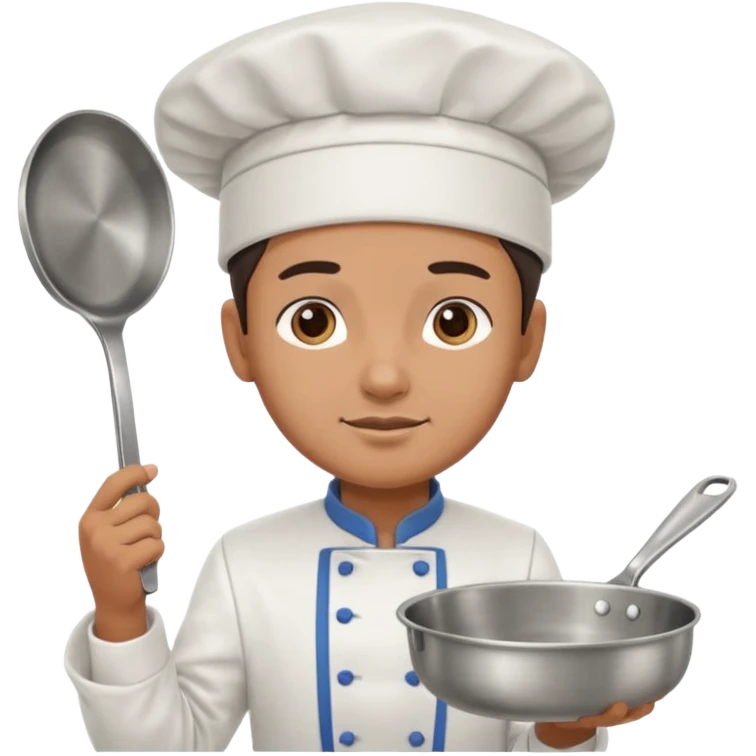 chef holding pan emoji