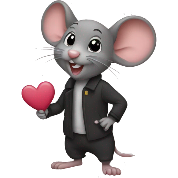Mouse love emoji